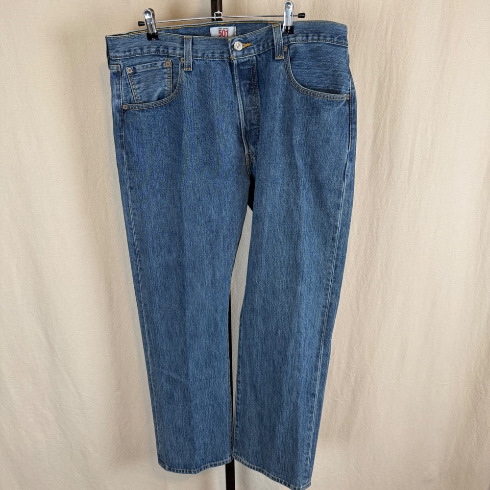 Levis 501 Jeans Mens 38x30 (36x29) Blue Denim‎ Straight Leg Button Fly
